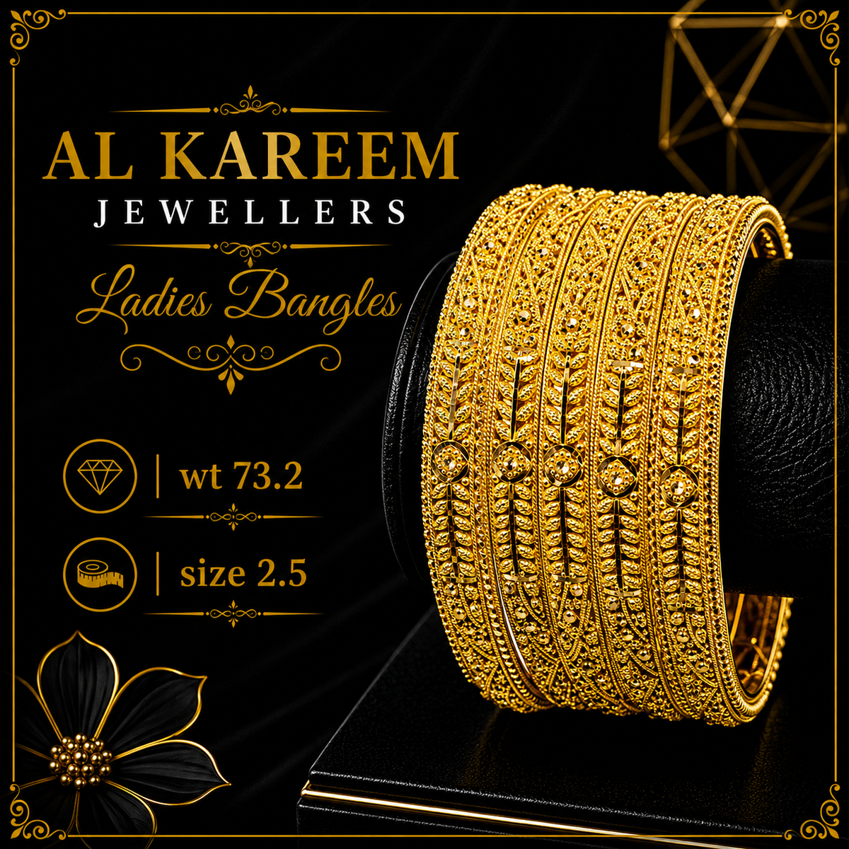 Ladies Bangles - 73.2g