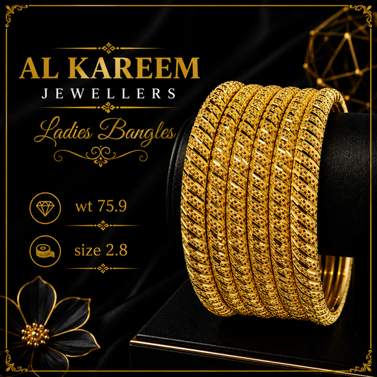 Ladies Bangles - 75.9g