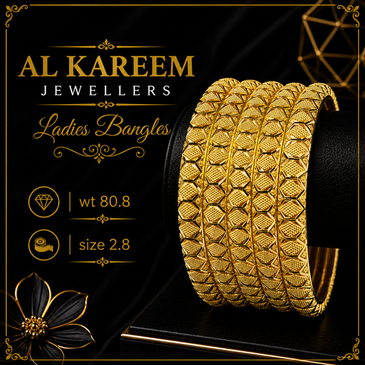 Ladies Bangles - 80.8g