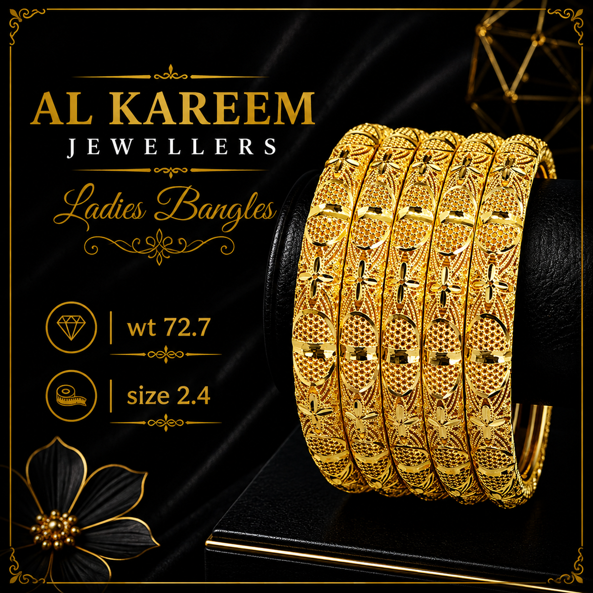 Ladies Bangles - 72.7g