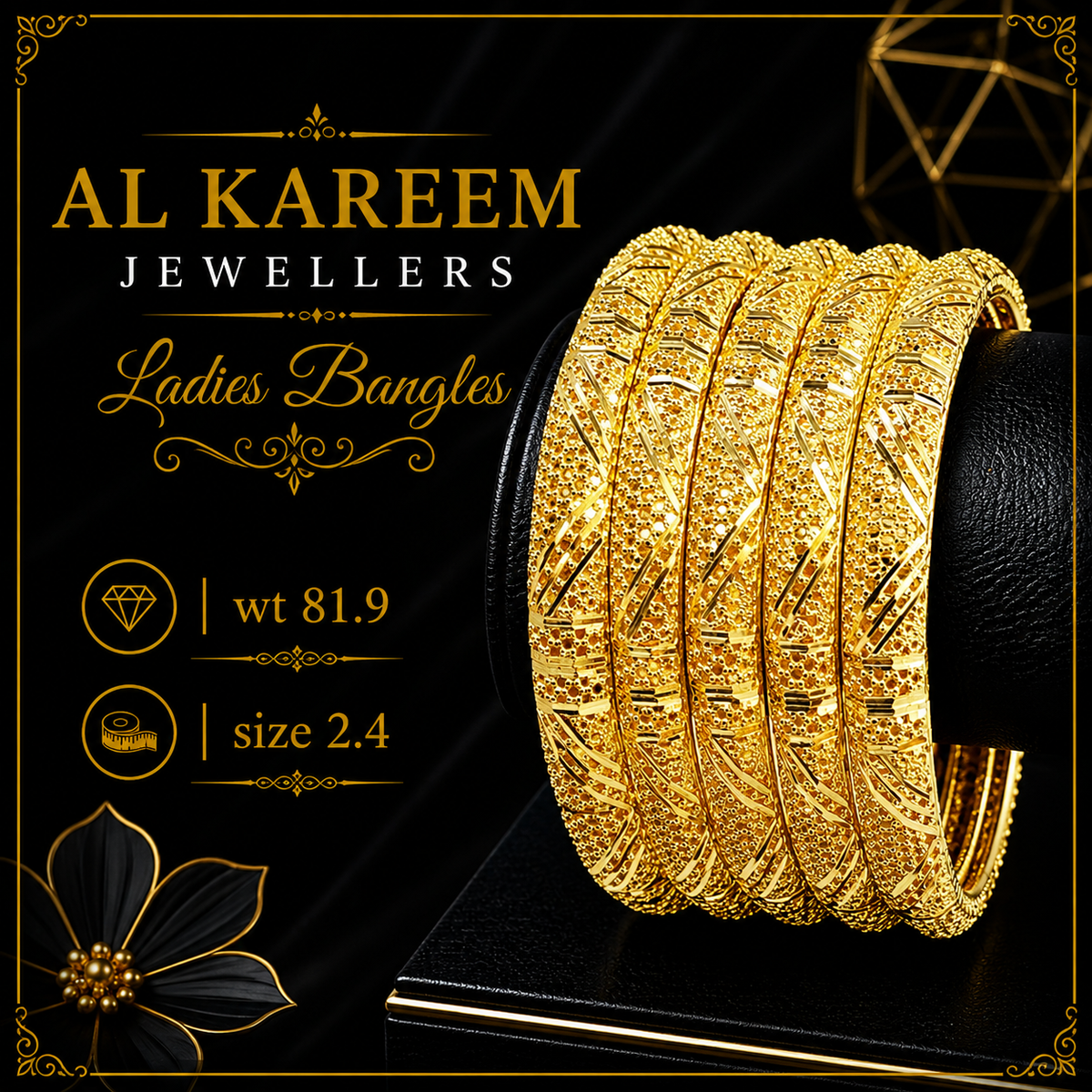 Ladies Bangles - 81.9g