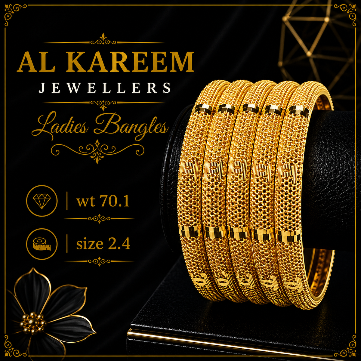 Ladies Bangles - 70.1g