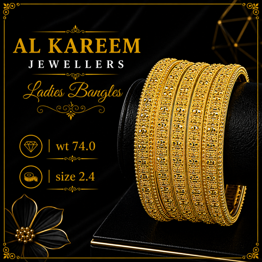 Ladies Bangles - 74.0g