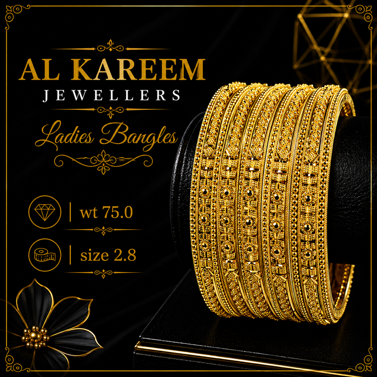 Ladies Bangles - 75.0g