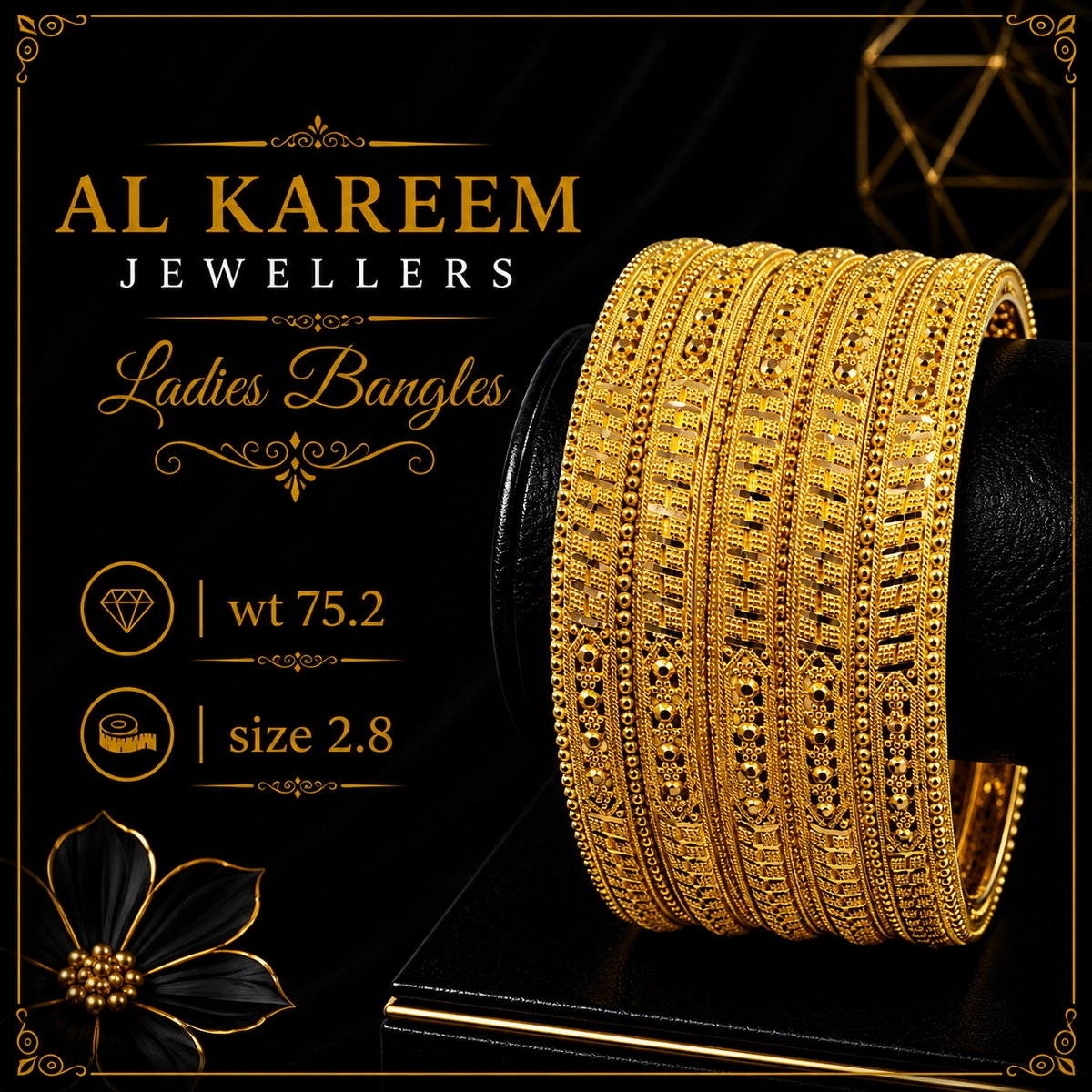 Ladies Bangles - 75.2g