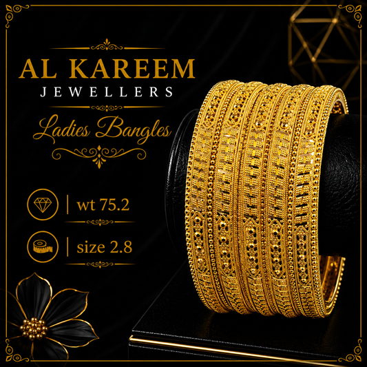 Ladies Bangles - 75.2g