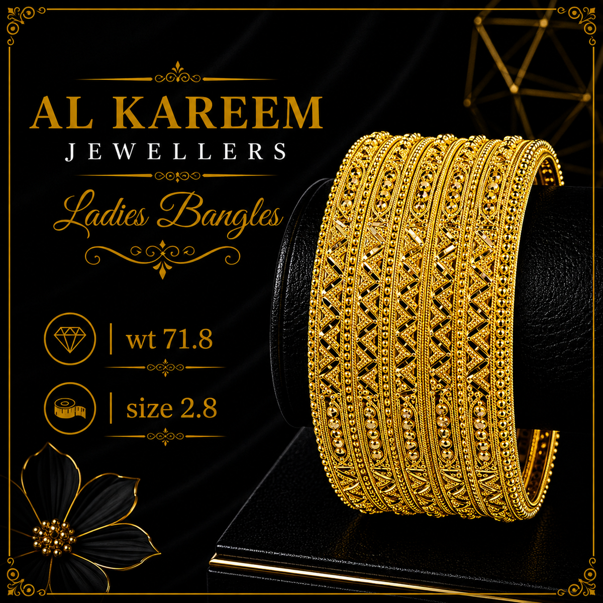 Ladies Bangles - 71.8g