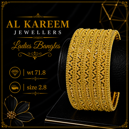 Ladies Bangles - 71.8g