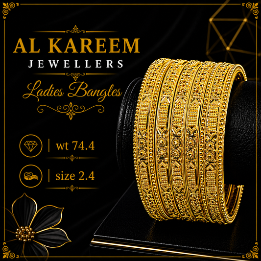 Ladies Bangles - 74.4g