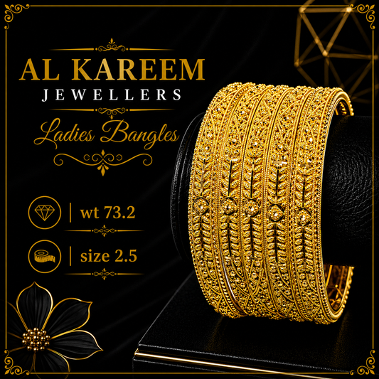 Ladies Bangles - 73.2g