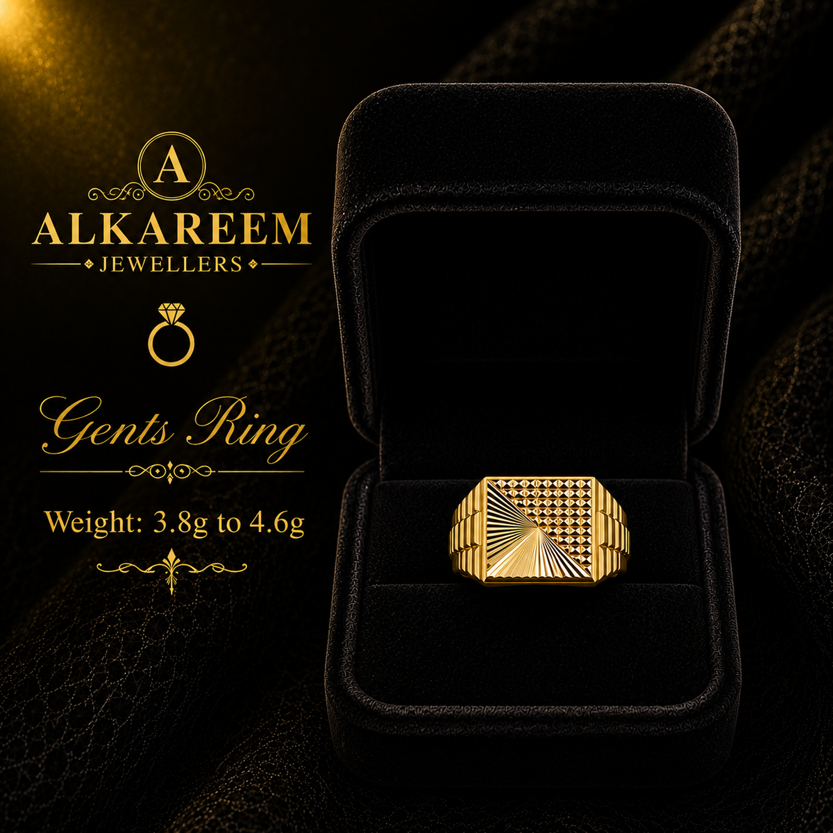 Gents Ring - 3.8g to 4.6g
