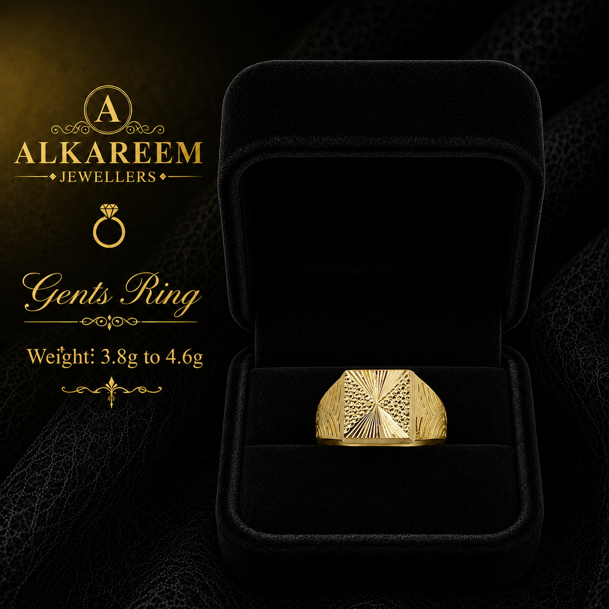 Gents Ring - 3.8g to 4.6g