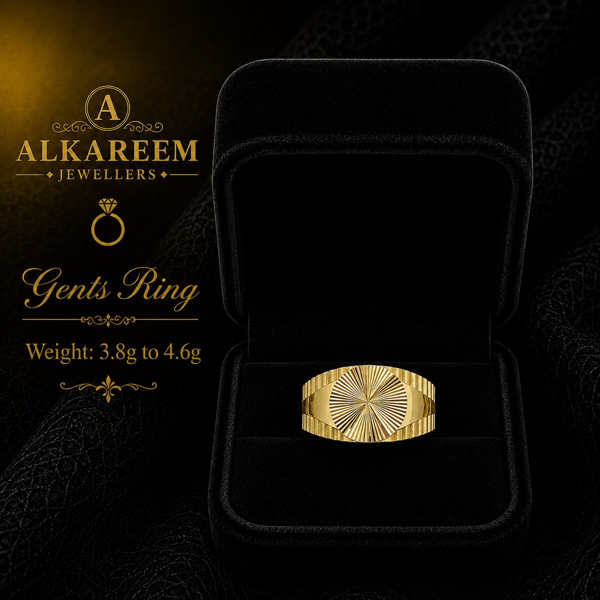 Gents Ring - 3.8g to 4.6g